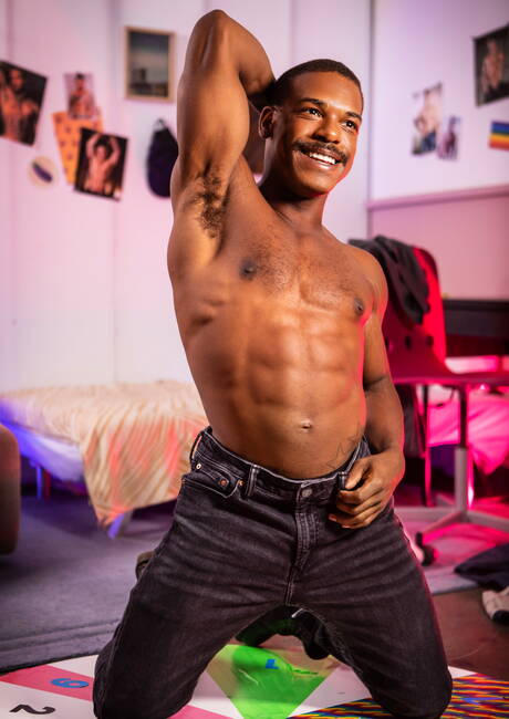 Men.com: Nasty guys Adrian Hart, Theo Brady and Kenzo Alvarez in hard interracial threesome sex