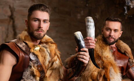 Norwegian muscular Tyler Berg and well-built Craig Marks in hard anal sex