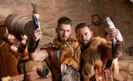 Norwegian muscular Tyler Berg and well-built Craig Marks in hard anal sex