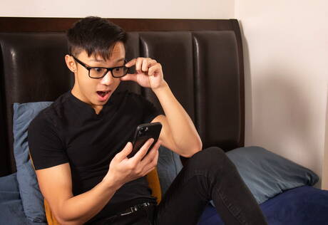 Pretty boy Phillipe Massa and asian young dude Dane Jaxson in hot homosexual scene