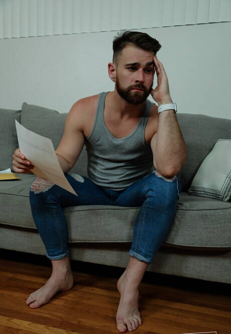 German beefy Hans Berlin and american husky guy Declan Blake make a love outdoor