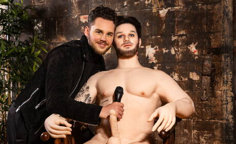 Geile vrienden Matthew Camp, Theo Brady en Moose in een harde trio-seks