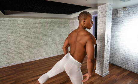 Le beau garçon américain Theo Brady et le dur à cuire Trevor Dixon dans une action de baise anale interraciale torride