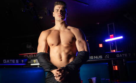 De jonge Amerikaanse Joey Mills en de gespierde Canadese Malik Delgaty in een hete kontneuk