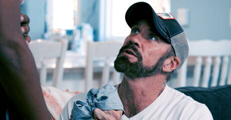 Famous americans, beefcake Dallas Steele and well-built Ty Santana have a good interracial sex