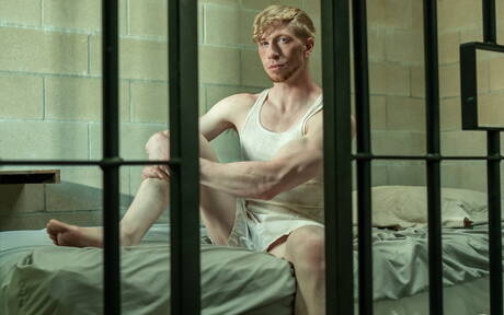 Hot americans, strong bull Jesse Stone and muscular Lucca Mazzi fuck after dick sucking