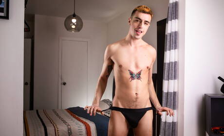 Der schöne kanadische Junge Sean Peek und der kanadische Bulle Malik Delgaty ficken nach dem Saugen in den Arsch