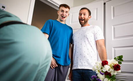 Los chicos desagradables Ryan Jacobs, Finn Harding y Tanner Hall se aman