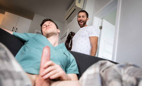 Nasty guys Ryan Jacobs, Finn Harding and Tanner Hall love each other