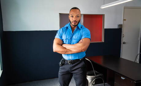 Sexy boys Adrian Hart, Dillon Diaz and Joey Mills have 3some interracial anal sex