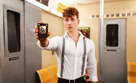 Les beaux mecs américains, le dur à cuire Kyle Connors et le super étalon Felix Fox dans une sodomie torride