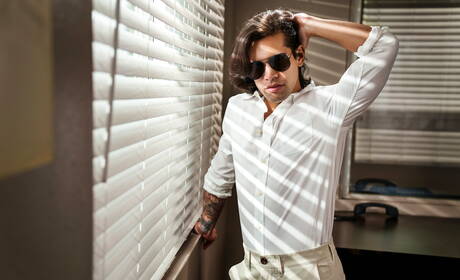 Famous americans, muscular Paul Wagner and hairy stud Ty Mitchell fuck after blowjob