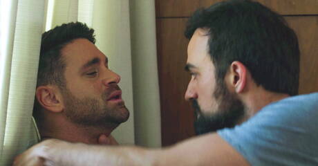 Two american dudes hairy stud Mason Lear and hot bear Beau Butler shows a sturdy body