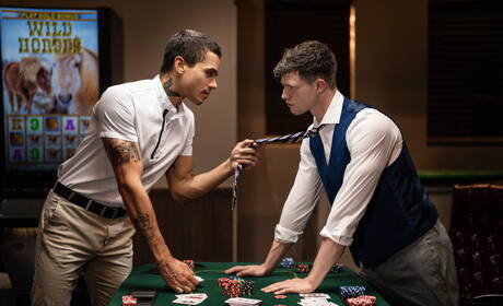 Puerto rican beefcake Ashton Summers and american hunk Finn Harding have a hot couple scene