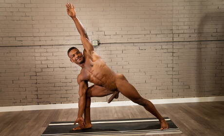 Men.com: Nasty buddies Adrian Hart, Finn Harding and Felix Fox in interracial groupsex