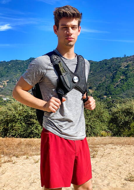 Men.com: American pornstars well-built Michael Delray and hunky guy Nic Sahara in hot homosexual action outdoor