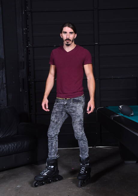 Johnny Rapid: Hot americans, beefcake Johnny Rapid and strongman Damien Kyle have anal sex