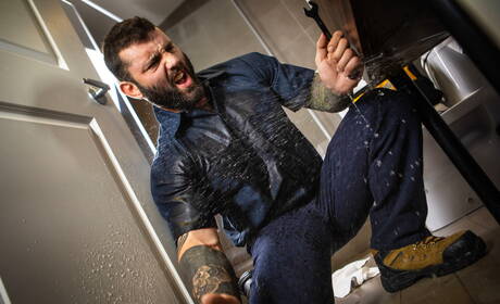 Le husky britannique Michael Boston et l