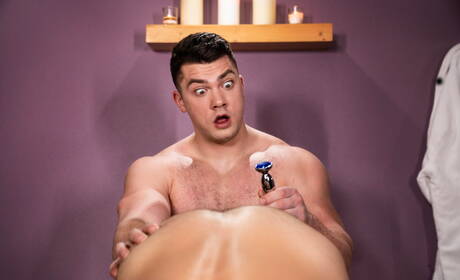 Die schamlosen Jungs Dante Colle, Michael Boston und Collin Simpson bei Dreier-Fick-Action