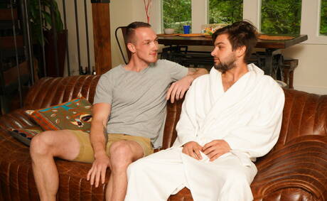 Johnny Rapid: Nice american buddies hunk Johnny Rapid and strongman Jackson Cooper have a hot couple sex