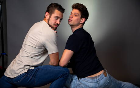 Hot americans, superstud Michael Delray and well-built Dante Colle fuck ass after sucking