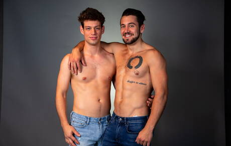 Hot americans, superstud Michael Delray and well-built Dante Colle fuck ass after sucking