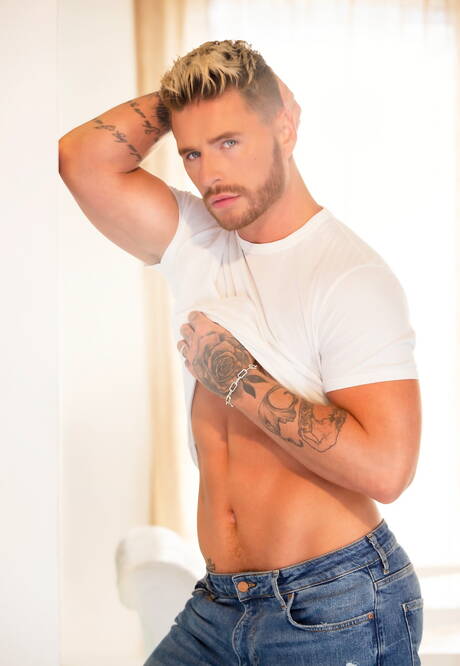 Next Door Studios: Irish beefcake Dean Young and english hunky guy Josh Moore have a good anal sex