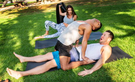 Nice american guys hunky guy Pierce Paris and hairy stud Ty Mitchell sucking and fucking each other outside