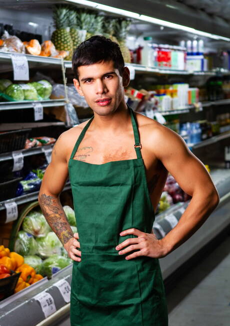 El canadiense William Seed, bien formado, y el semental peludo estadounidense Ty Mitchell en una acción de sexo anal caliente