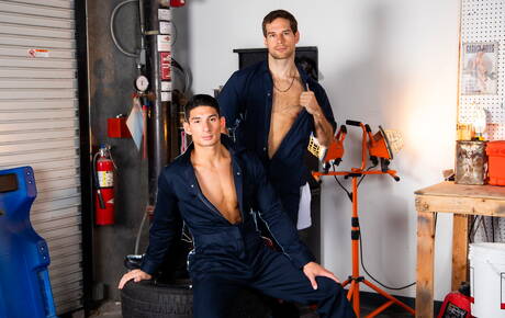 Die netten amerikanischen Kumpels David Skylar und Superhengst Jim Fit haben heißen Sex