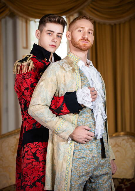 Men: American beautiful boy Joey Mills and australian stud Leander in hot ass bang