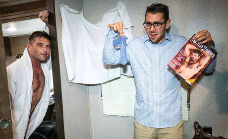 Pretty american boys husky guy Lance Hart and beefcake Dante Colle in hot homosexual action outside