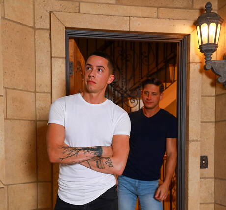 Pretty american boys well-built Dalton Riley and beefy Vincent Oreilly in hot ass fuck action