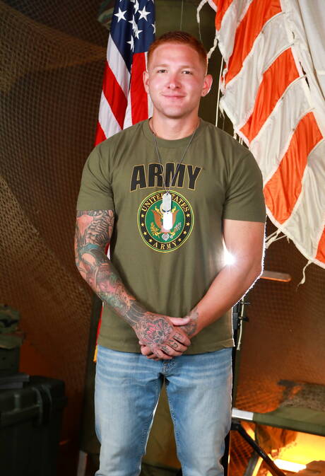 Active Duty: Beefy Dereck Defendi and beefcake Jeremiah Cruze drilling an ass