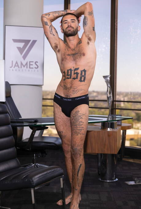 Horny guys Romeo Davis, Chris Damned and Beau Butler banged each other at the pool