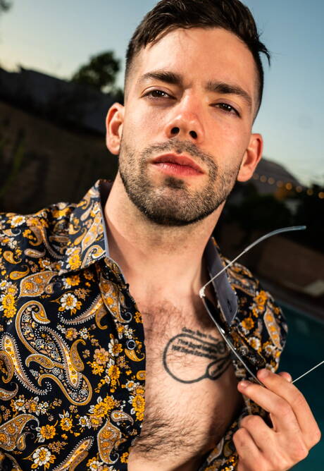 Rods Room: Nice american boys beautiful boy Jayden Marcos and otter Julian Brady posing naked at the pool