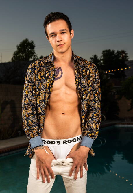 Nice american boys beautiful boy Jayden Marcos and otter Julian Brady posing naked at the pool