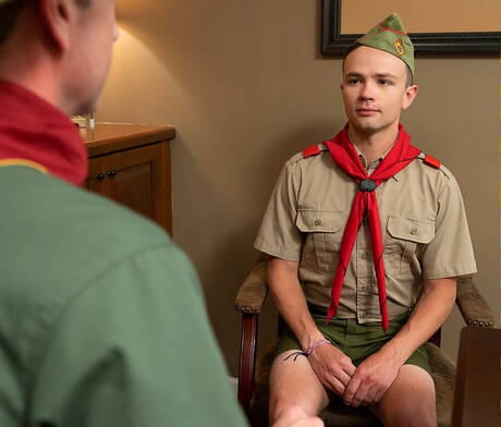 アメリカ人の筋肉質なローガン・クロスとたくましいライアン・セント・マイケルが良いセックスをする