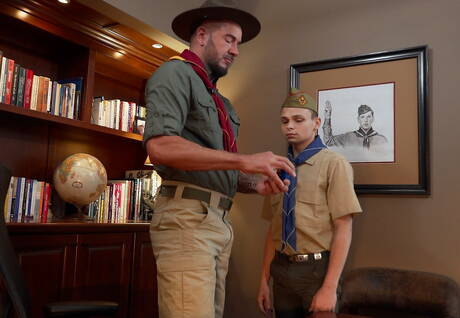 Heiße amerikanische Jungs, starker Mann Dolf Dietrich und der junge Austin Young haben sich gegenseitig geknallt