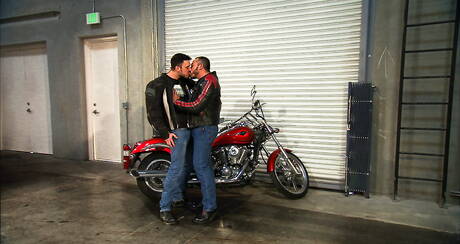 Titan Men Rough: American beefy Kris Anderson and mexican hot bear Alessio Romero in hot anal sex