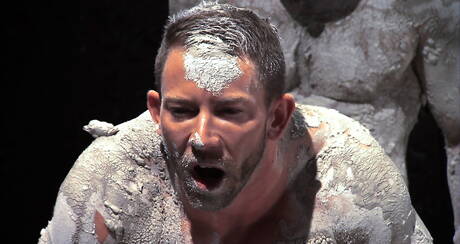 Two american dudes hot bear Hunter Marx and hairy bear Shay Michaels fuck after dick sucking