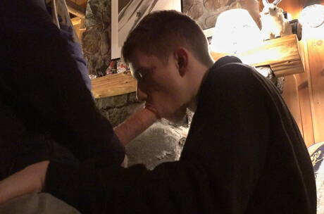 American stars strongman Legrand Wolf and twink Felix Maze drilling an ass outside