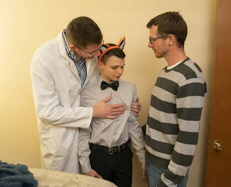 Sexy jongensLegrand Wolf, Austin Young en Alex Killian hebben een goede trio-seks