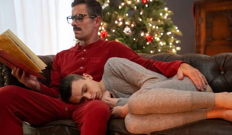 Famous americans, superstud Mitch Cox and young boy Austin Young drilling an ass