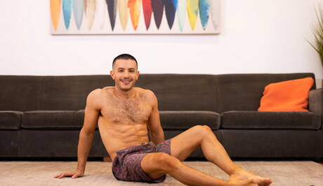 American hunk Manny and well-built Justin have anal sex