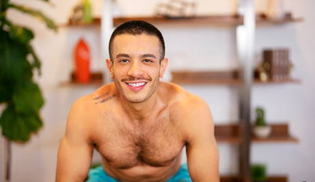 Amerykański przystojniak Manny i przystojniak Phoenix uprawiają dobry seks