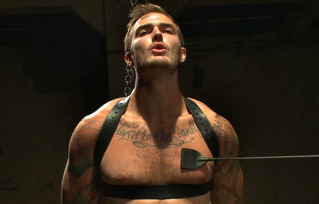American otter Christian Wilde in bondage sex scene