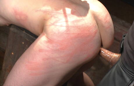 アメリカの少年ダグ・エーカーがロープで縛られる