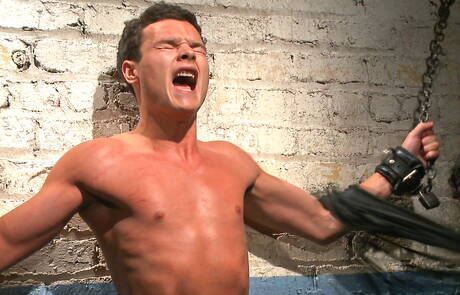 American young boy Micky Mackenzie hard tied