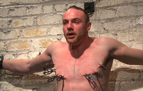 Stud Jimmy Bullet hard vastgebonden